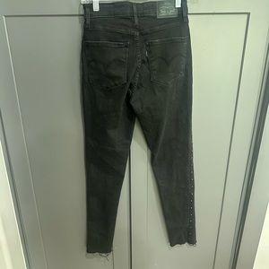 LEVIS Black Embellished Jeans